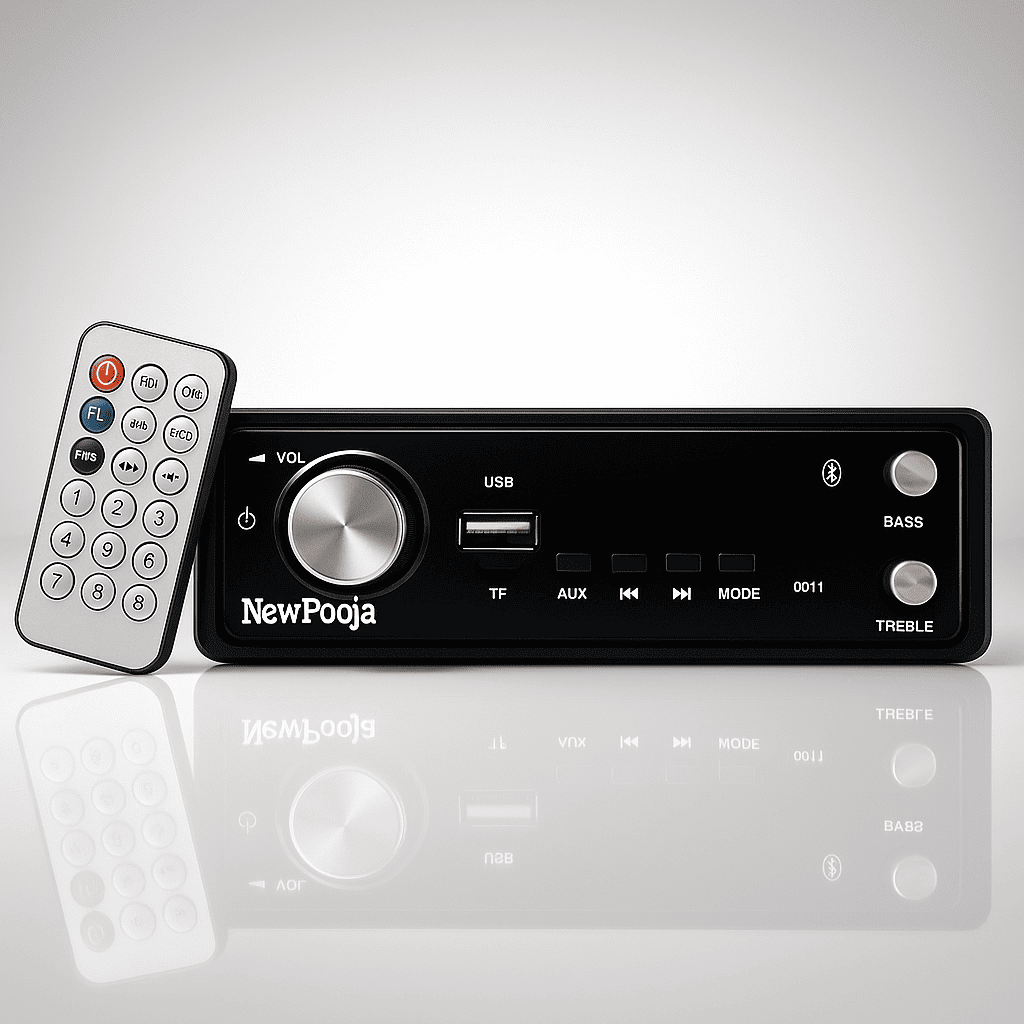 NewPooja Sound+ 8500 Black Car Stereo